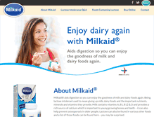 Tablet Screenshot of milkaid.com